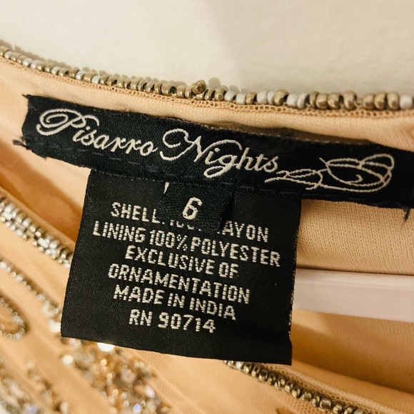 Pisarro Nights Beaded Mesh Gown - Picture 5 of 8